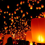 Yee Peng and Loy Krathong Festival in Chiang Mai Thailand