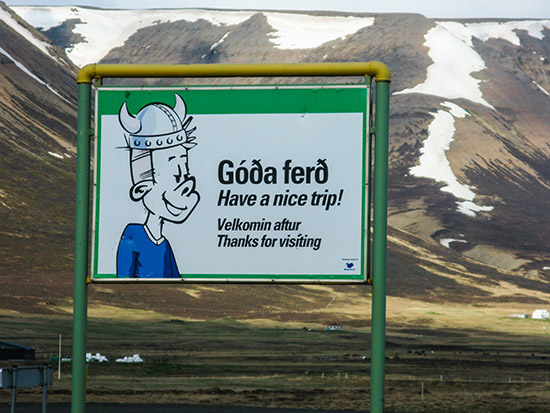 Thank you for visiting Iceland!