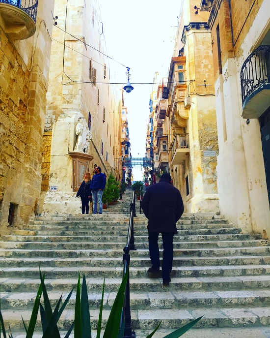 Valletta streets in Malta